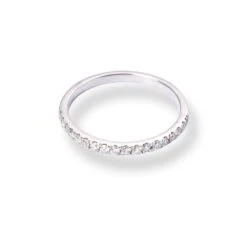 Platinum Round Brilliant Cut Diamond Claw Set Half-Eternity Band LR-6700 6 Platinum Round Brilliant Cut Diamond Claw Set Half-Eternity Band LR-6700 -Shiny Jewelry Hub PlatinumRoundBrilliantCutDiamondClawSetHalf EternityBandLR 6700 1
