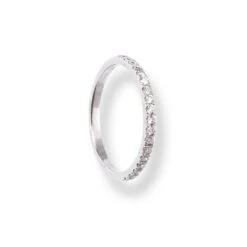 Platinum Round Brilliant Cut Diamond Claw Set Half-Eternity Band LR-6700 8 Platinum Round Brilliant Cut Diamond Claw Set Half-Eternity Band LR-6700 -Shiny Jewelry Hub PlatinumRoundBrilliantCutDiamondClawSetHalf EternityBandLR 6700 3
