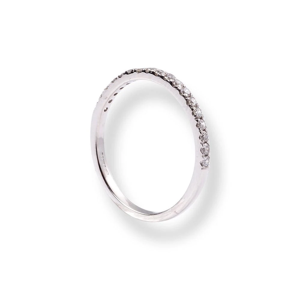 Platinum Round Brilliant Cut Diamond Claw Set Half-Eternity Band LR-6700 5 Platinum Round Brilliant Cut Diamond Claw Set Half-Eternity Band LR-6700 - Image 5