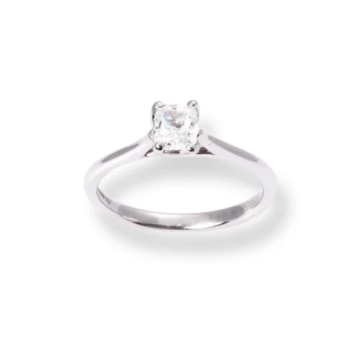 Platinum Solitaire Engagement Ring With 'Cushion' Cut Diamond LR-6704 6 Platinum Solitaire Engagement Ring With 'Cushion' Cut Diamond LR-6704 -Shiny Jewelry Hub PlatinumSolitaireEngagementRingwith Cushion CutDiamondLR 6704 2
