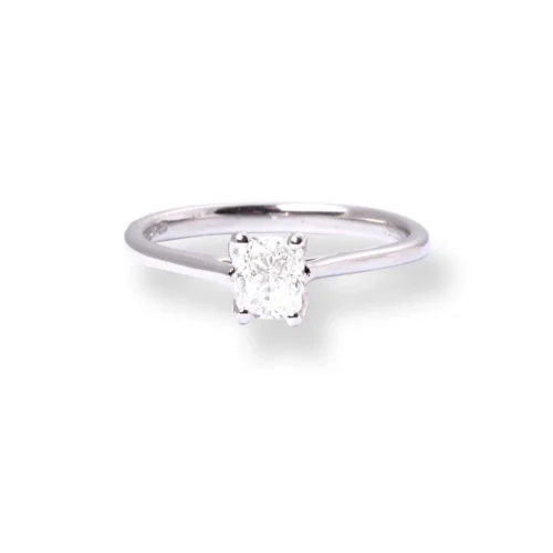 Platinum Solitaire Engagement Ring With 'Cushion' Cut Diamond LR-6704