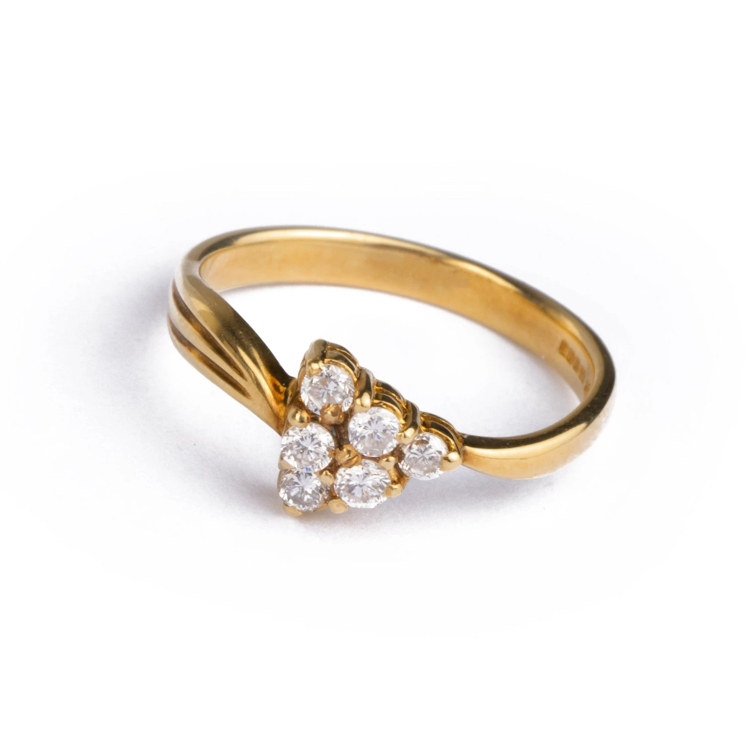 18ct Yellow Gold Diamond Ring Q1702 1 18ct Yellow Gold Diamond Ring Q1702