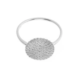 18ct White Gold Diamond Cluster Dress Ring R42753-2 -Shiny Jewelry Hub R42753 2 D