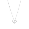Sterling Silver Cubic Zirconia Heart Pendant Necklace – Romantic Gift Jewellery
