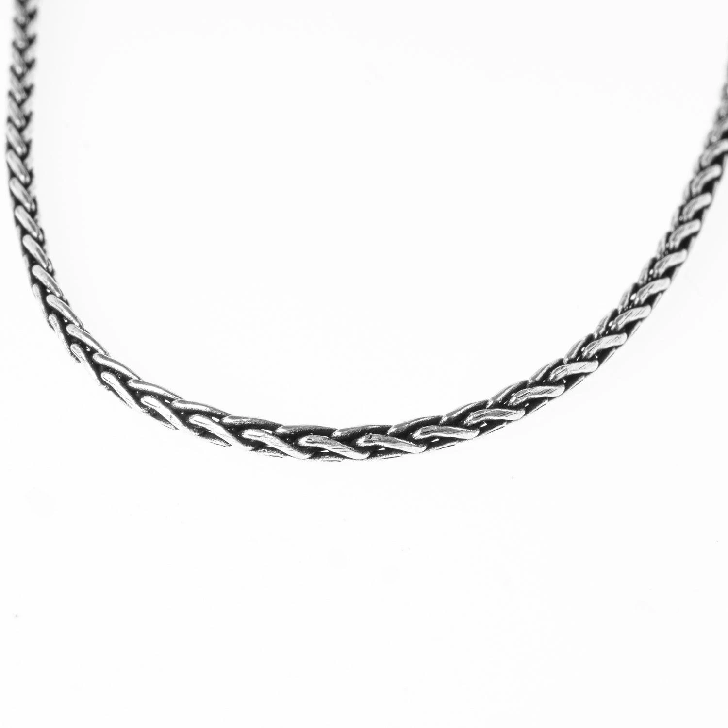 Sterling Silver Spiga Chain With Ring Clasp | Intricate And Durable Design 3 Sterling Silver Spiga Chain With Ring Clasp | Intricate And Durable Design - Image 3