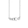 Sterling Silver Star Necklace With Cubic Zirconia | Celestial Sparkle And Elegant Design