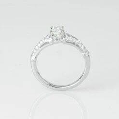 Platinum Diamond Engagement Ring VDRA2437 5 Platinum Diamond Engagement Ring VDRA2437 -Shiny Jewelry Hub VDRA2437 A