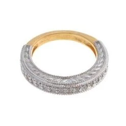 22ct Gold 3/4 Eternity Cubic Zirconia Ring VLR402 -Shiny Jewelry Hub VLR402 C