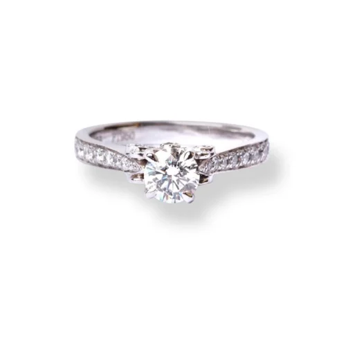 Platinum Diamond Engagement Ring SC00778R-W