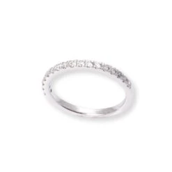 Platinum Half Eternity Diamond Ring LR-6701 7 Platinum Half Eternity Diamond Ring LR-6701 -Shiny Jewelry Hub platinum half eternity diamond ring 3