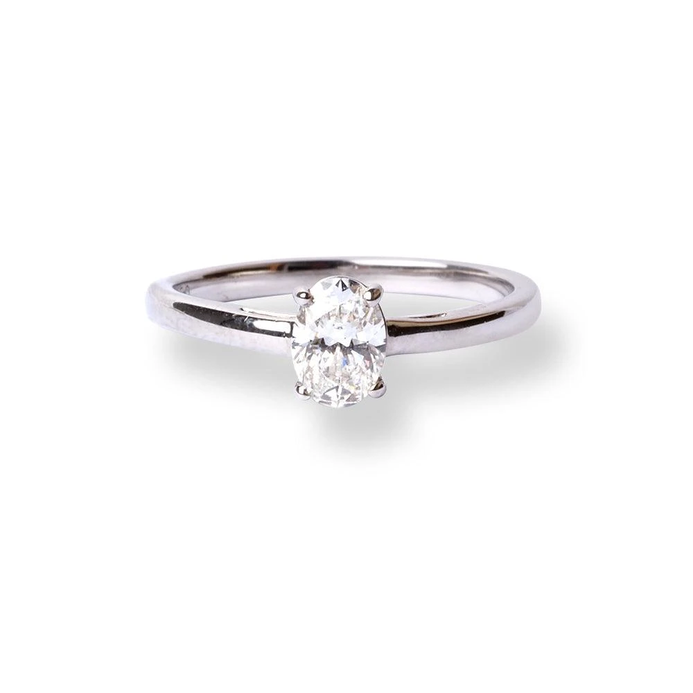 Platinum Solitaire Oval Brilliant Diamond Engagement Ring LR-6720 1 Platinum Solitaire Oval Brilliant Diamond Engagement Ring LR-6720